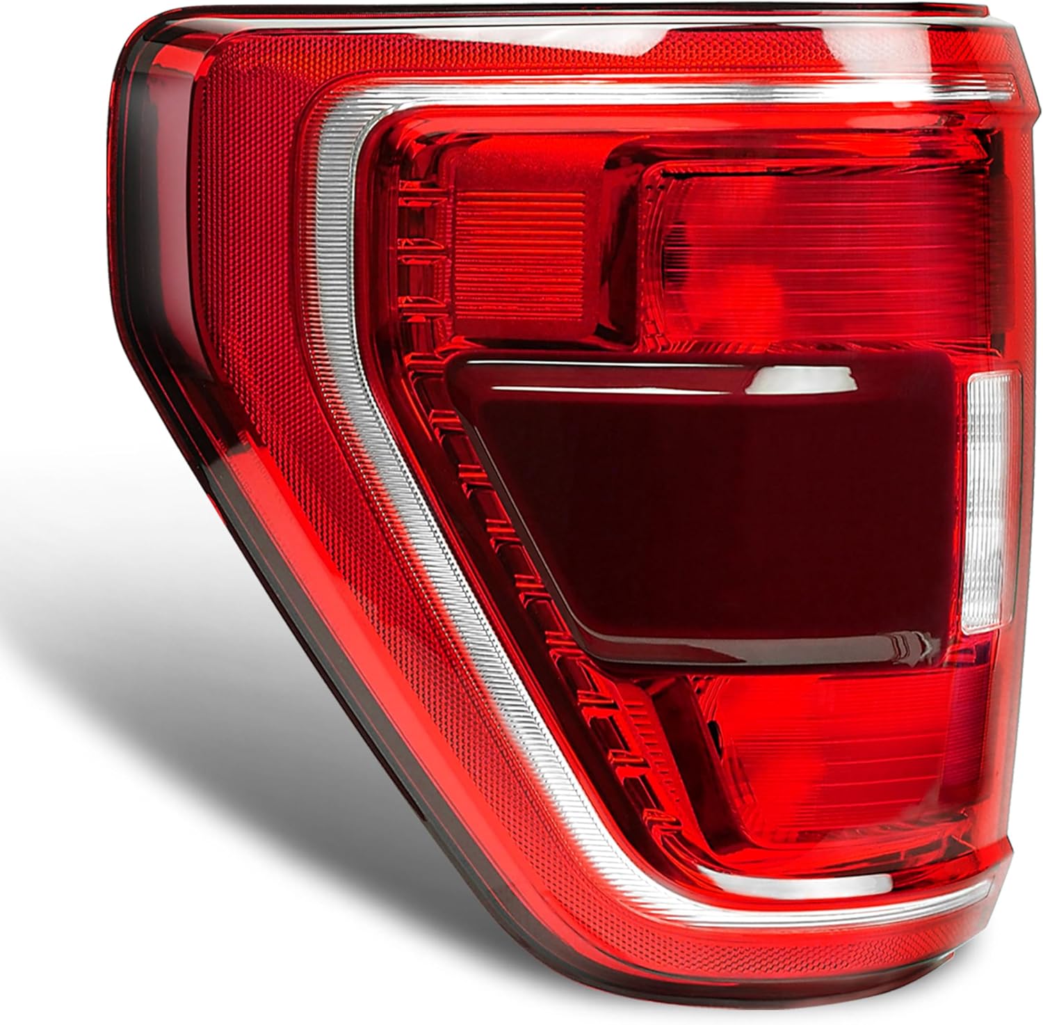 Photo 1 of  Tail Light Assembly Compatible with Ford F150 XL XLT 2021 2022 2023, F150 Halogen W/Blind Spot Taillight W/o Bulb & Harness, Module Not Included, Left Driver Side, OEM: ML3Z13405C 