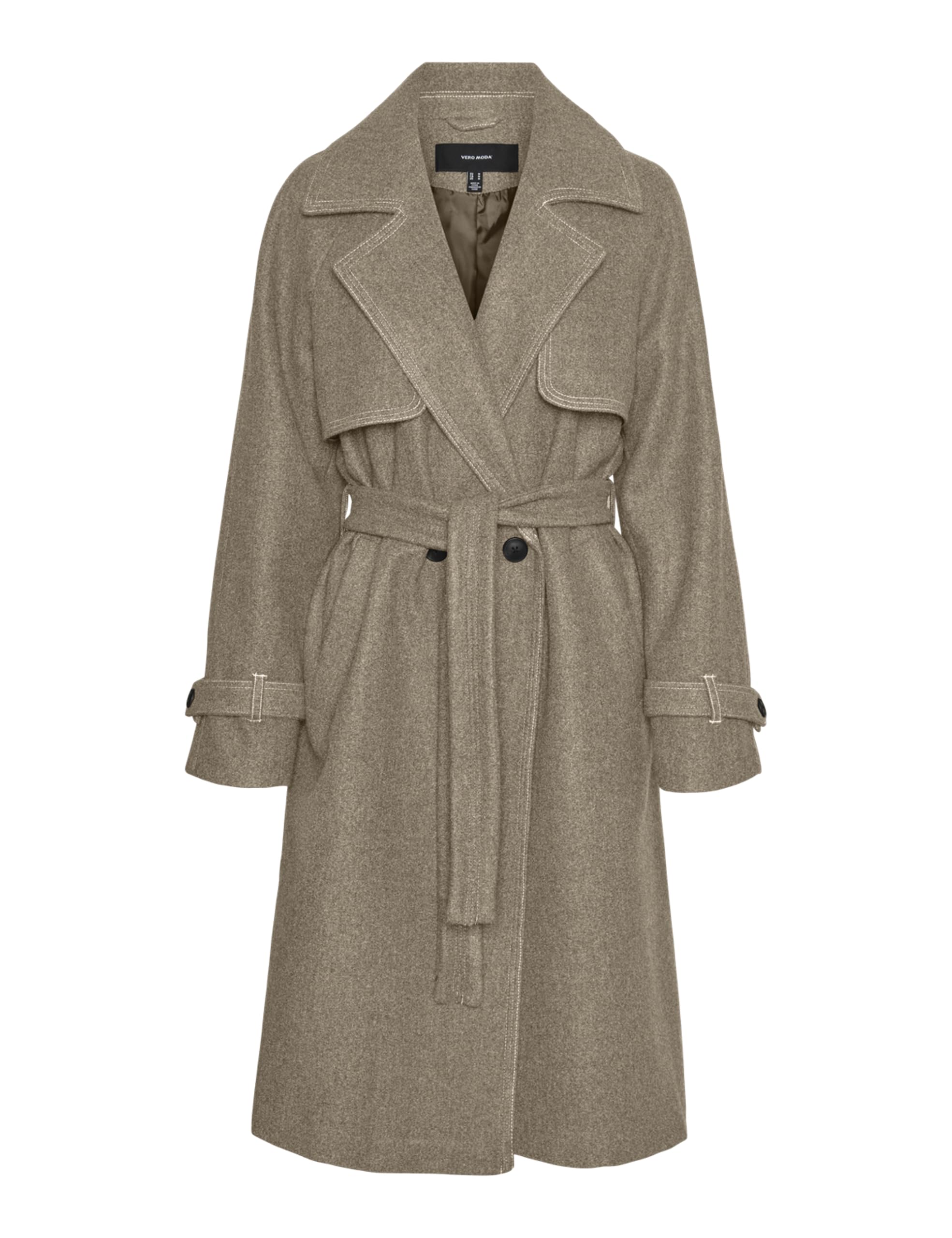 VERO MODA Damen Vmpopmiley Long Coat Langmantel (1er Pack)