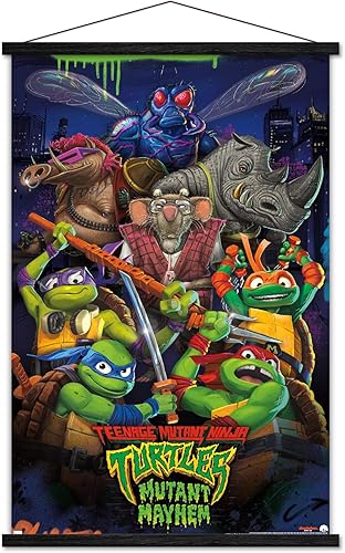 Miniatura 8 de Trends International Teenage Mutant Ninja Turtles Mutant Mayhem - Póster de pared grupal, 22.37 x 34.00 pulgadas, paquete de impresión premium y