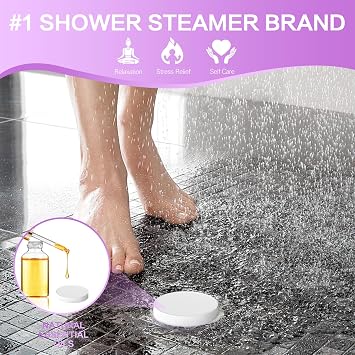 Aofmee Shower Bombs 22 Pack, Lavender 8 Variety Scents Bath Tablets Set, Shower Steamers Aromatherapy Relaxation Birthday Gifts for Women Men and Kids