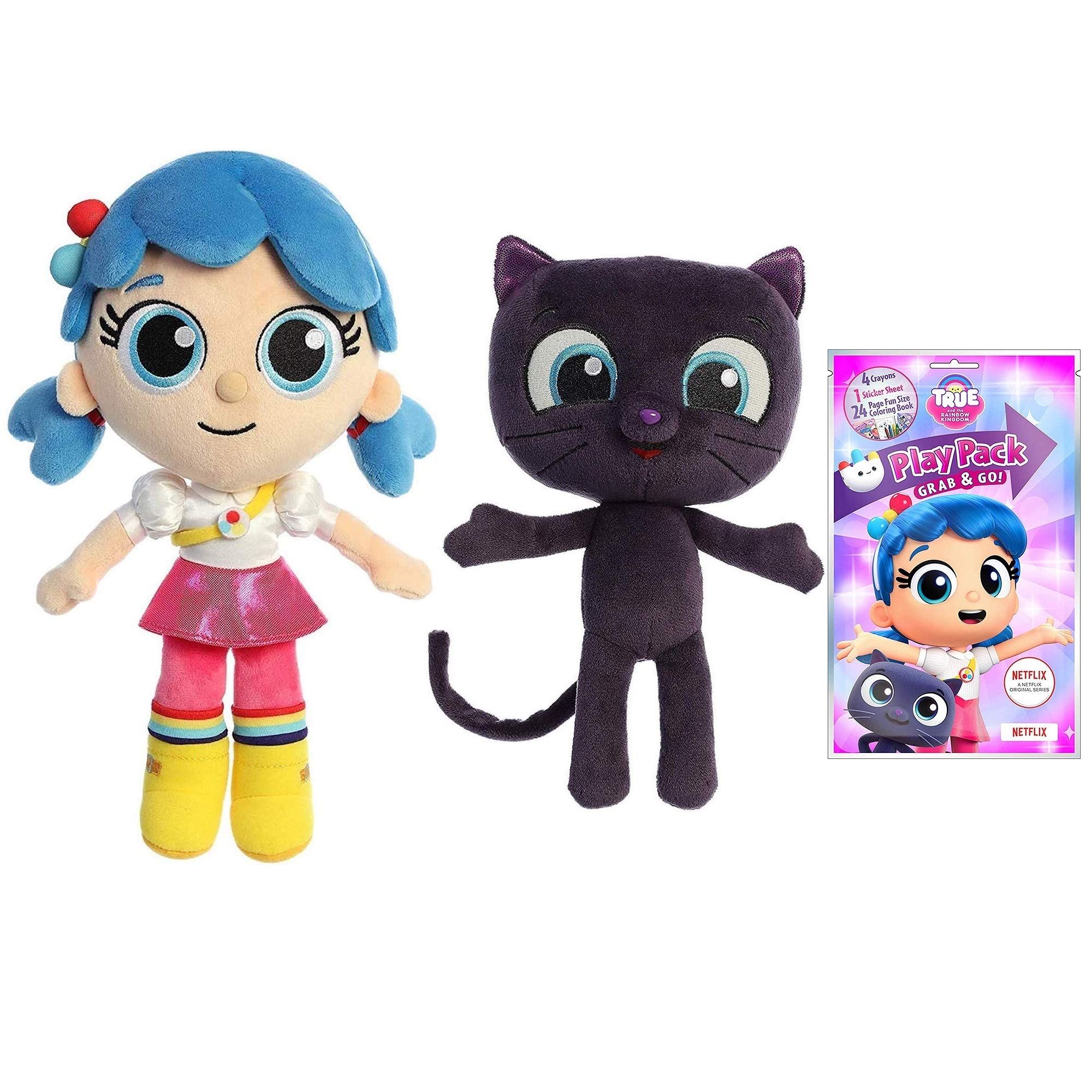 Aurora True and The Rainbow Kingdom Plush Dolls, True and Bartleby (Activity Pack Set)