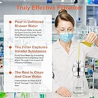 Vista 4 de BBLIFE Upgrade Much More Efficient Plastic Shower Filter, High Revitalizing Shower Filter to Remove 99% Chlorine, to Clean Hard Water, Refresh Water
