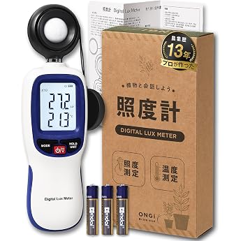 ONGi Illuminometer, Let's Talk with Plants, Japanese Instruction Manual (English Language Not Guaranteed)