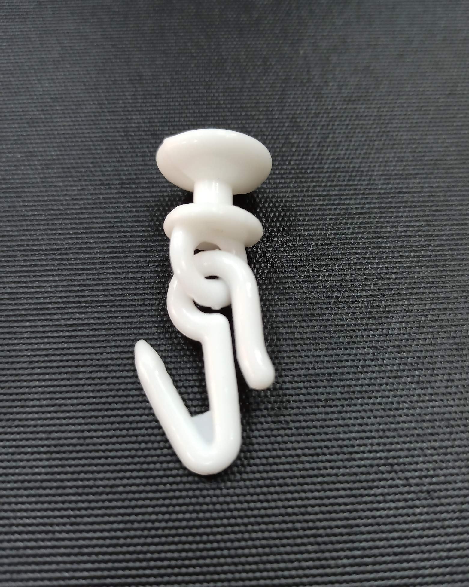 FAPBADRI Plastic Runner / Slider for C Channel / Curtain Track with Plastic Hooks - 50 Pieces 4