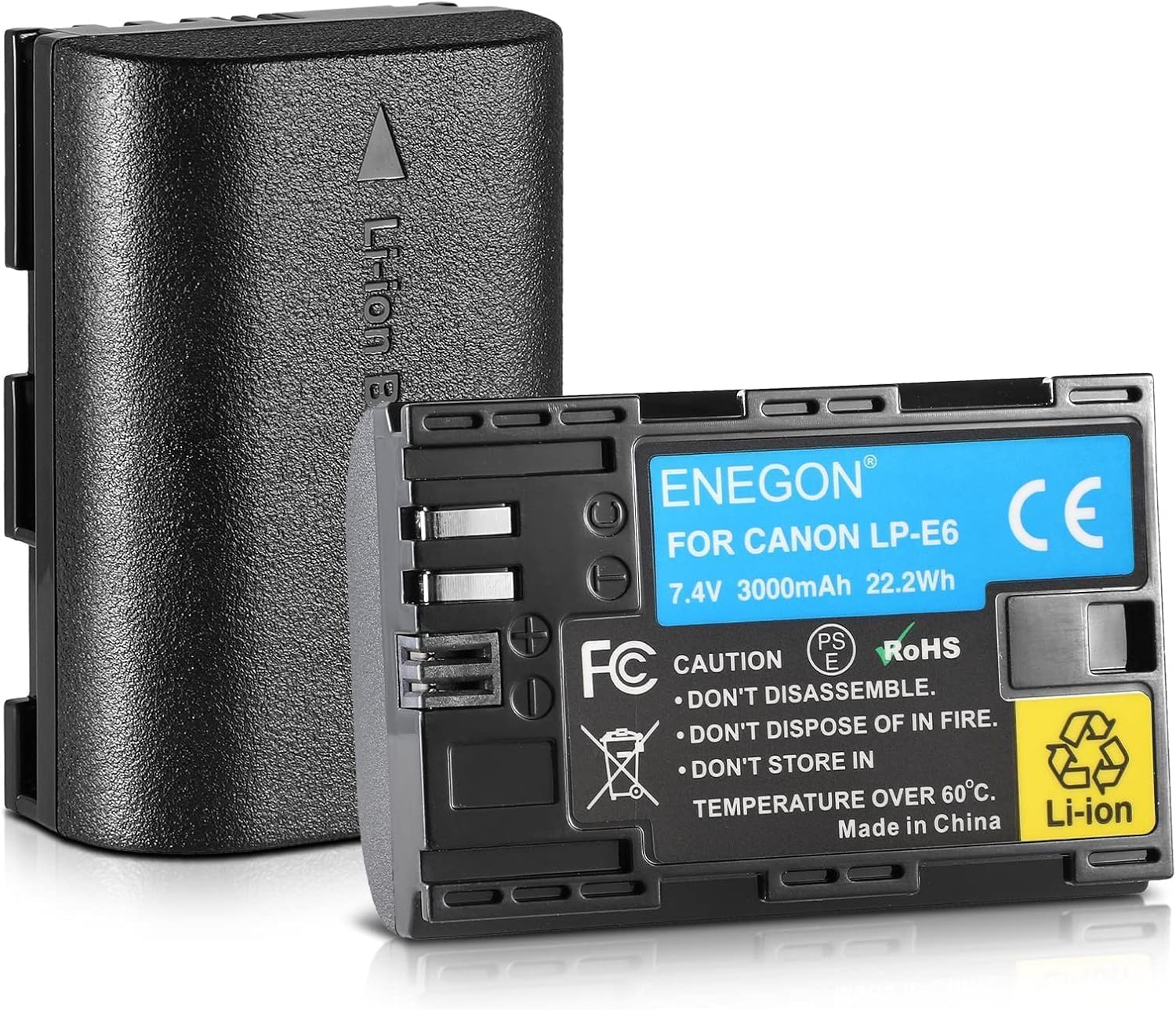 ENEGON ACK-E6 Stromadapter und Ladegerät für Canon LP-E6, Canon LP-E6N, Canon EOS 5D Mark II/III