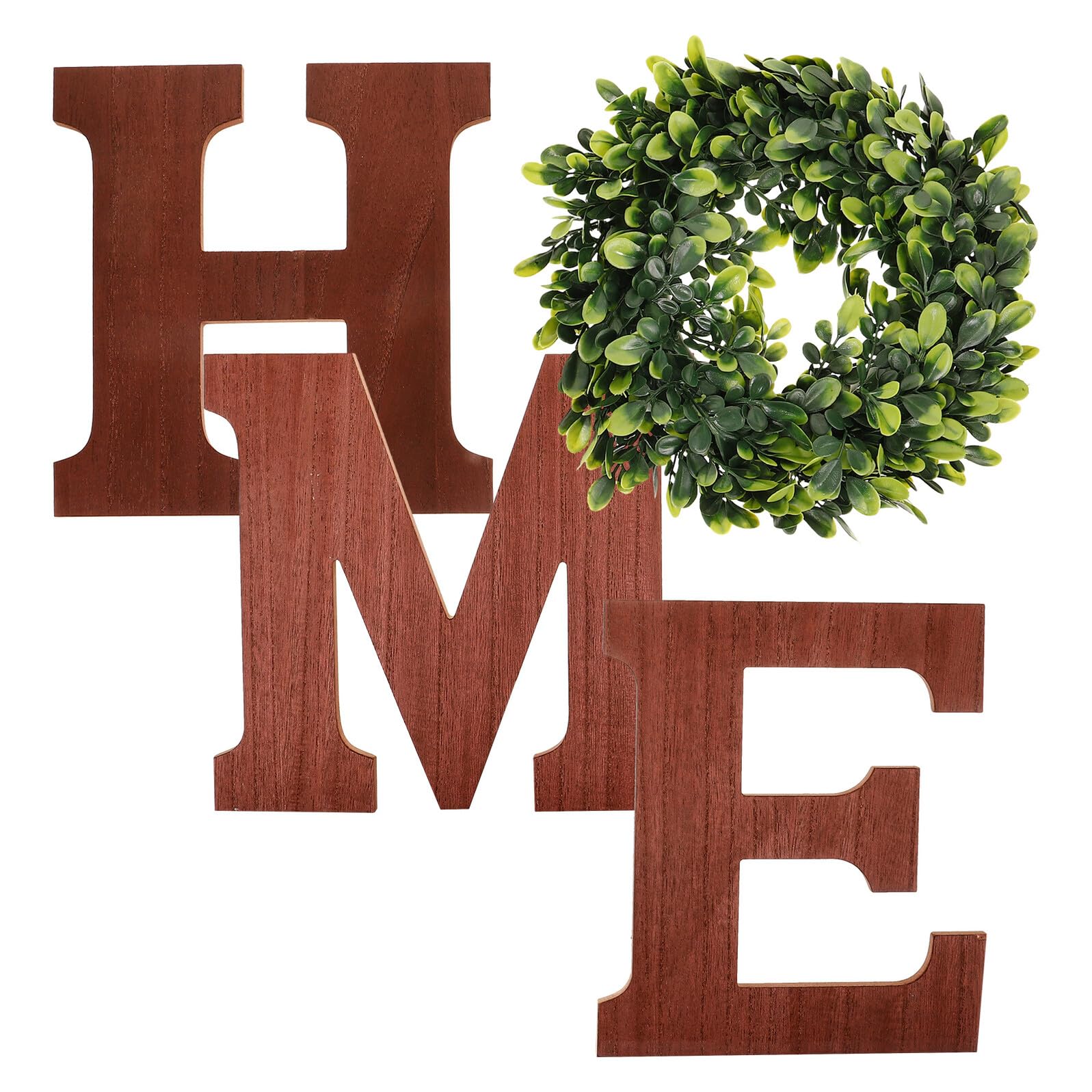 Gadpiparty Home Buchstaben Wandbehänge Kreative Hängende Heimdekoration für Innenbereich Natürliche und Stilvolle Wohnkultur Ornamente