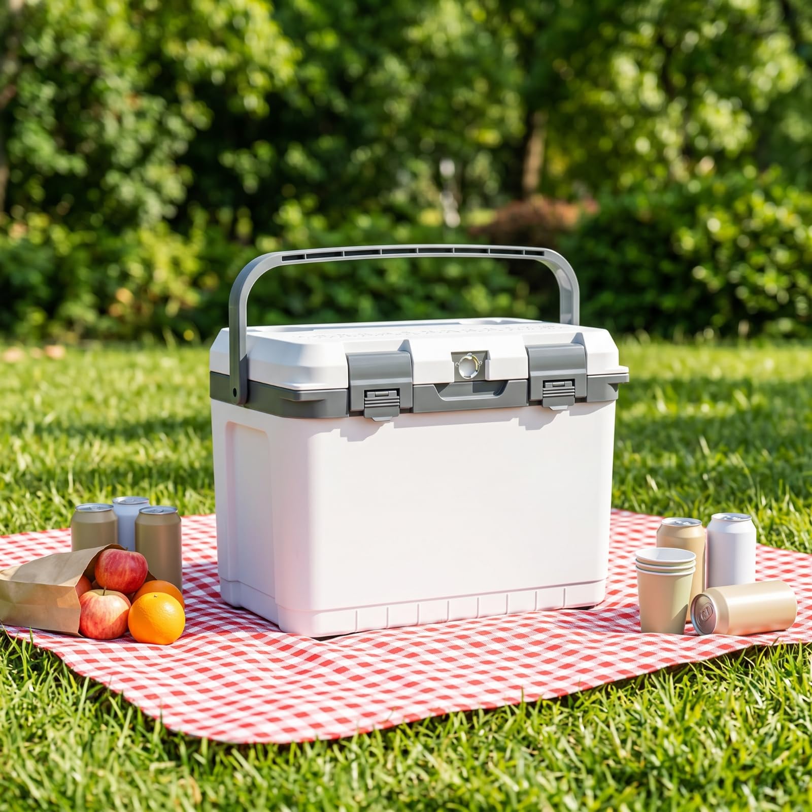 rockible Nevera Térmica con Acumuladores Frío Compacta Nevera Camping con Asa Aislada Refrigerador para Viajes en Coche
