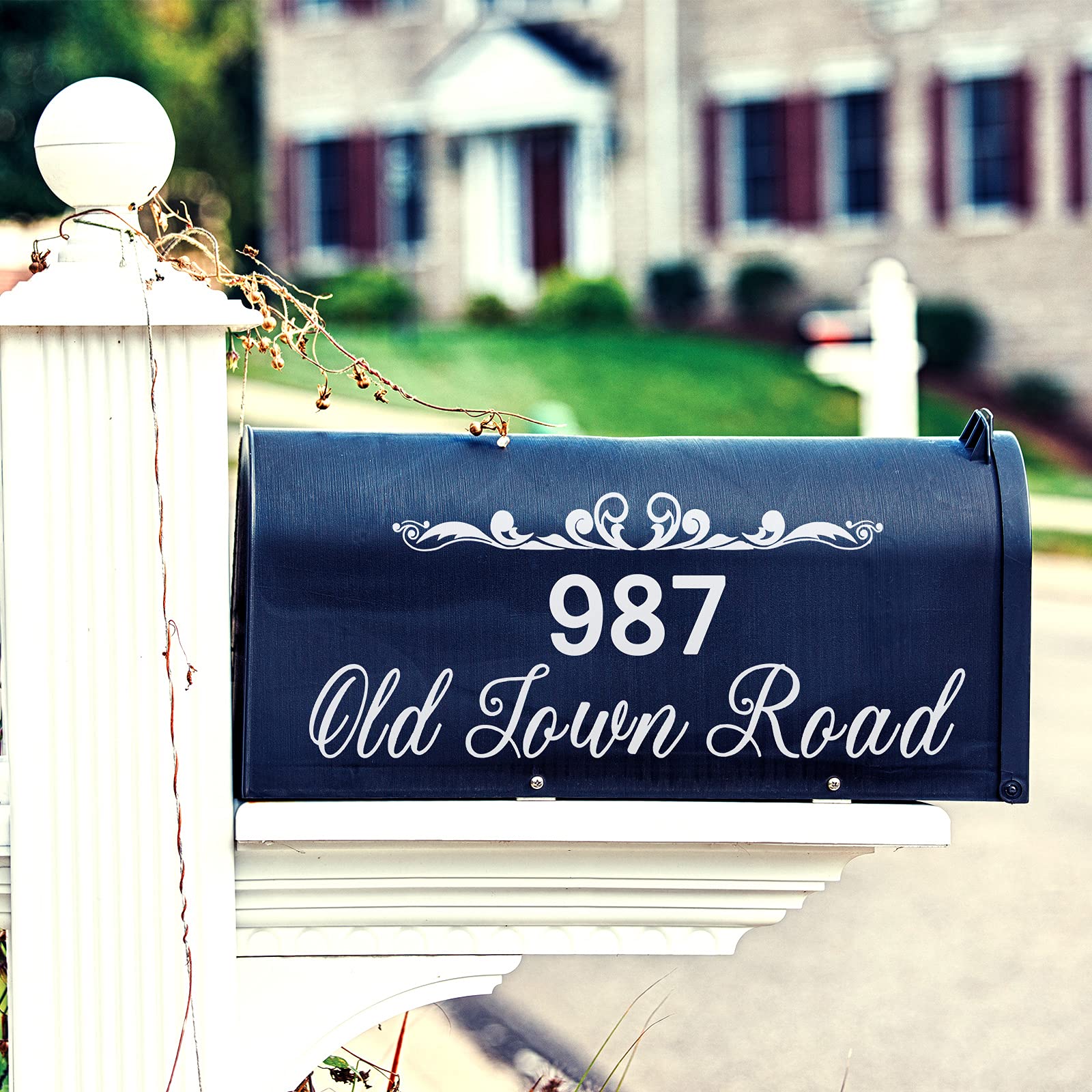 Address/number Decoration House Number Signs 10-Sheet Mailbox Number Decals - White Vinyl Address ...