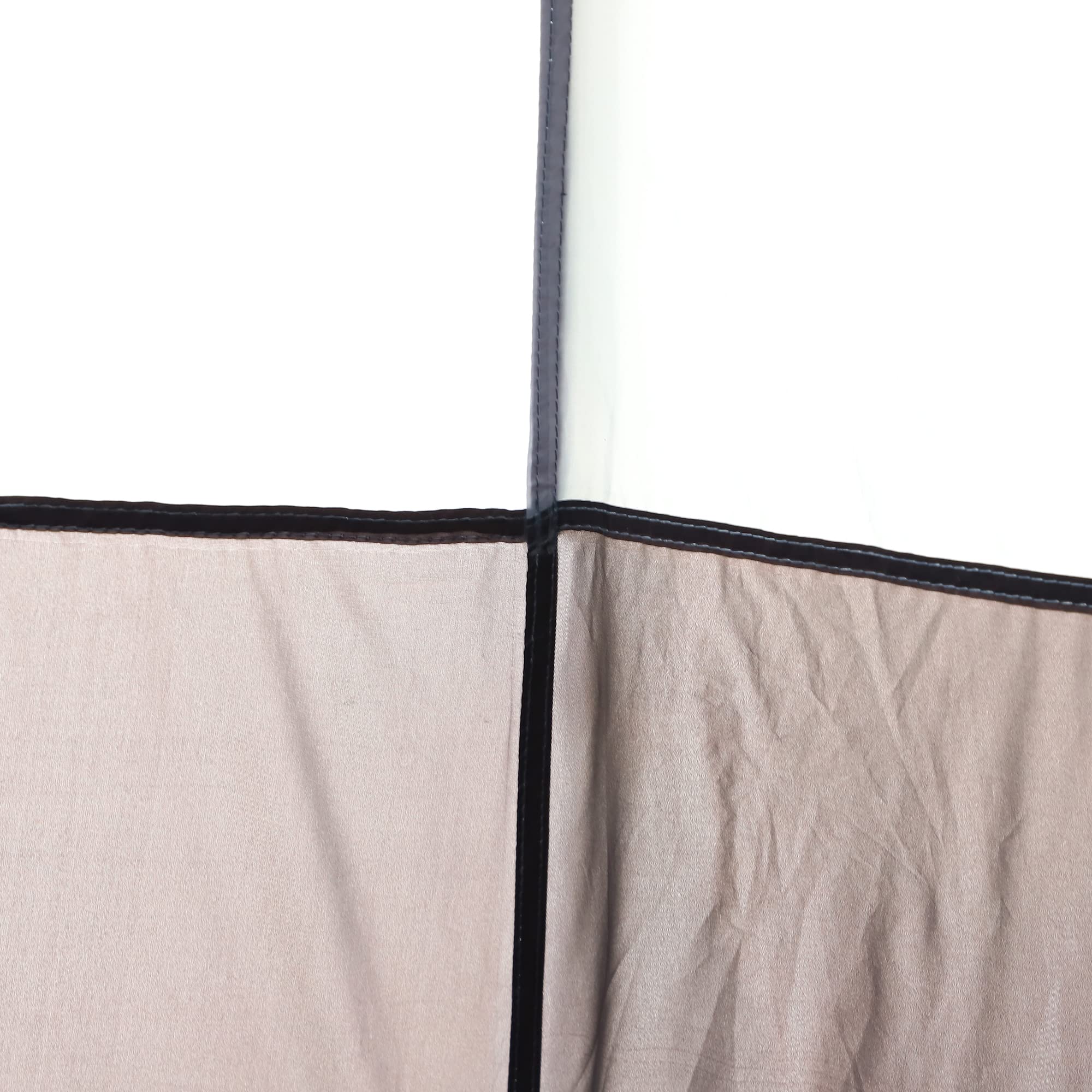 Outsunny Tienda de Campaña para 3-4 Personas Tienda de Camping Plegable con 2 Puertas Impermeable 3000+ Anti-UV Poste Automático Gancho y Bolsas para Senderismo Playa 260x260x150 cm Gris y Negro
