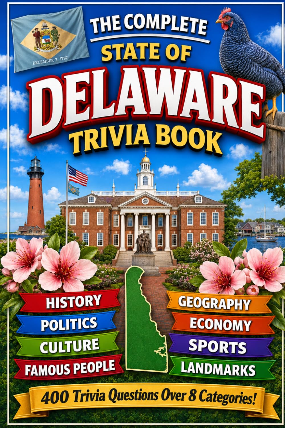 The Complete State of Delaware Trivia Book: 400 Delaware Trivia Questions Over 8 Categories