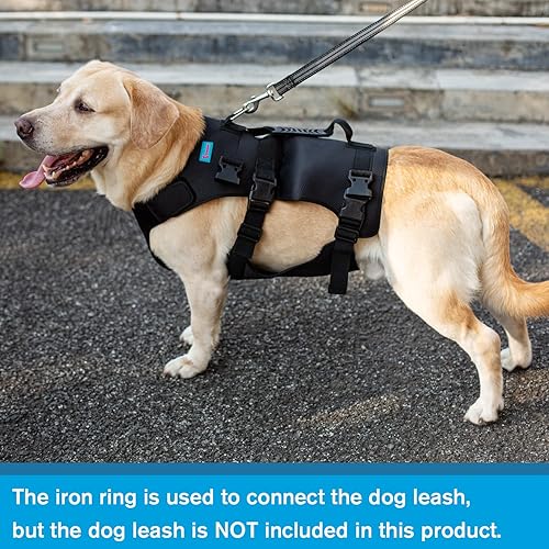 Miniatura 4 de Arnés de elevación para perros, chaleco de elevación de rehabilitación para perros, soporte y recuperación, correas de elevación ajustables