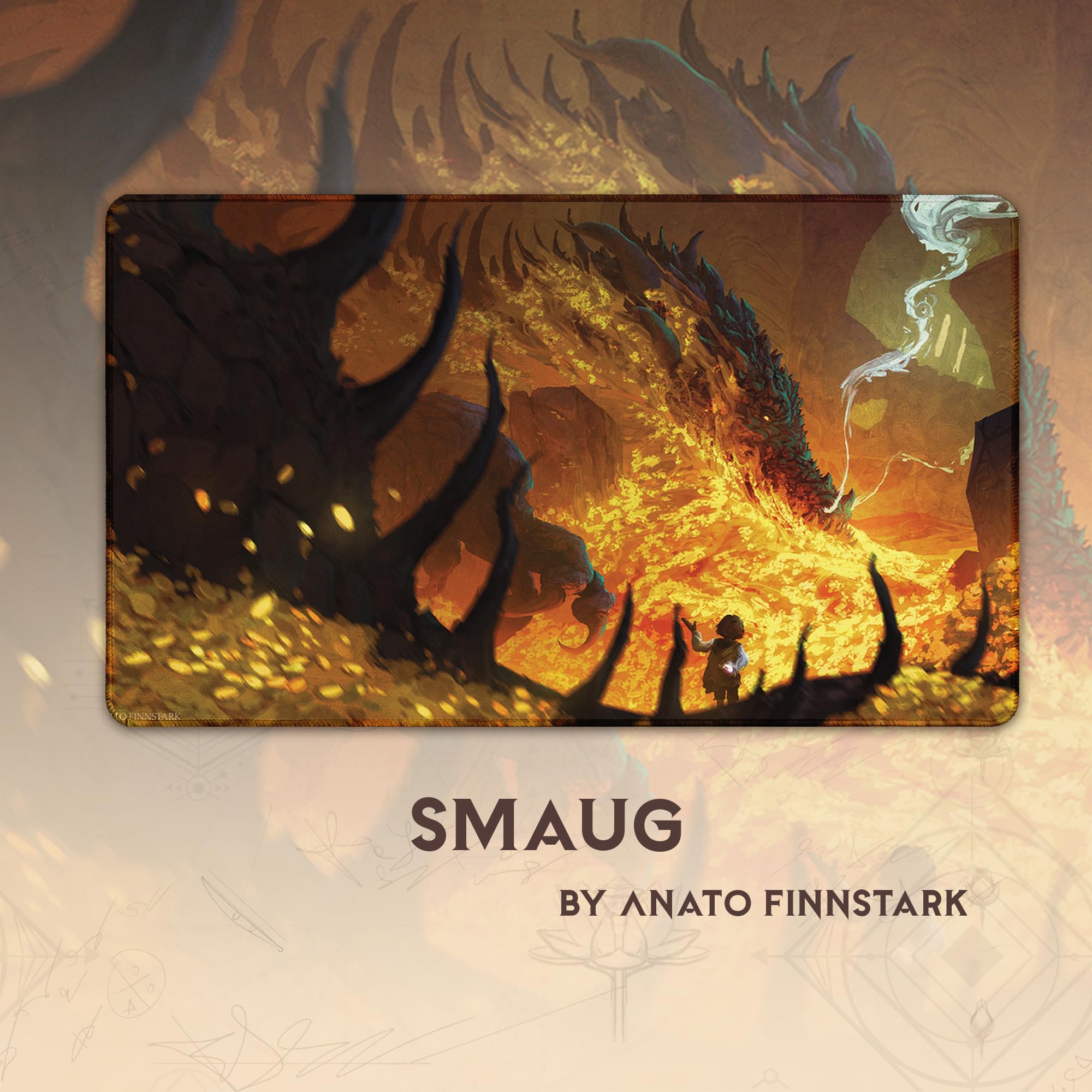 Amazon.co.jp: Paramint Smaug (ステッチ) - MTG プレイマット アナト