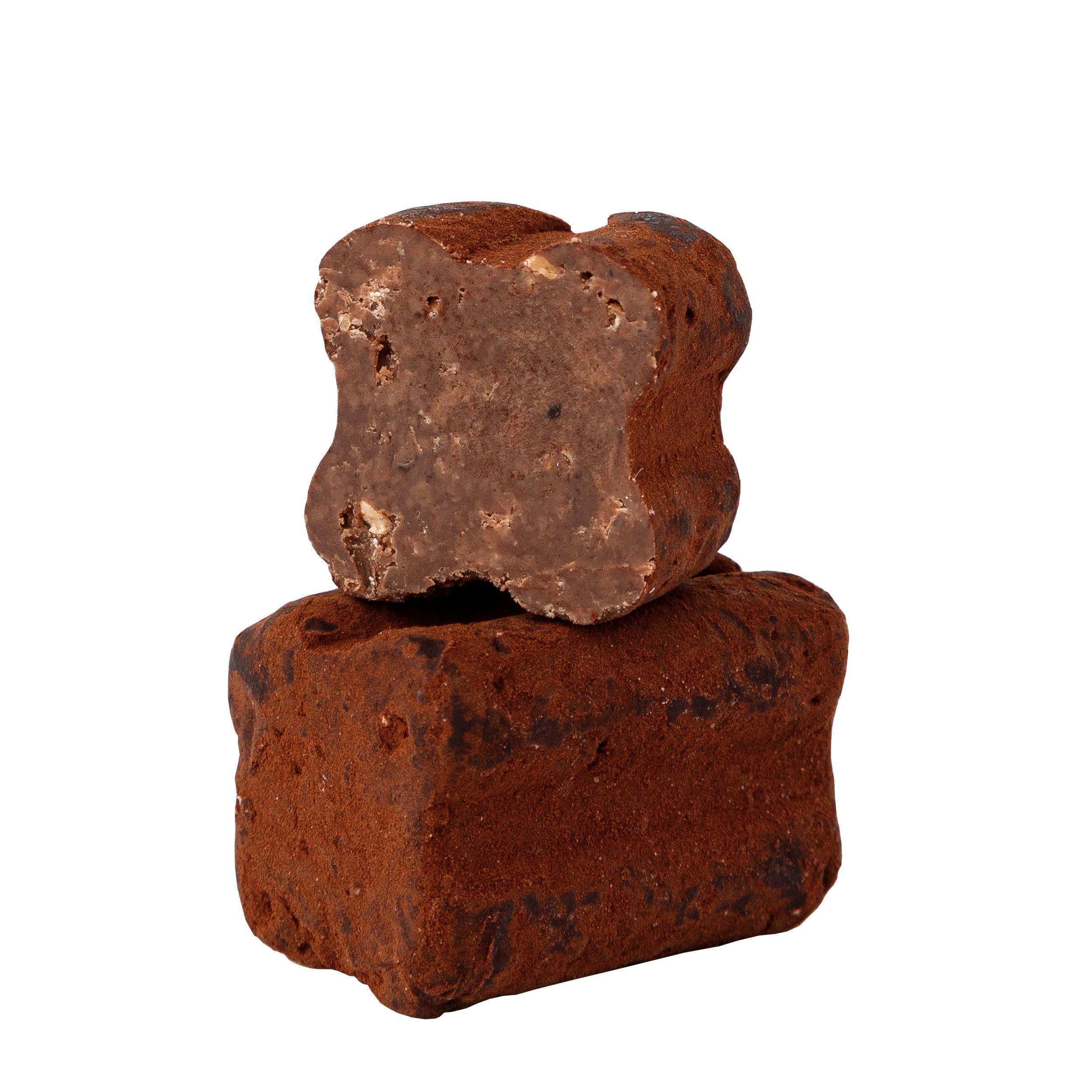 Tartufino dolce al cioccolato al latte e nocciole caramellate | Antica Torroneria Piemontese | Edle Trüffel Praline aus Italien | Schokoladen Trüffel mit Vollmilch Schokolade | 1 kg Großpackung