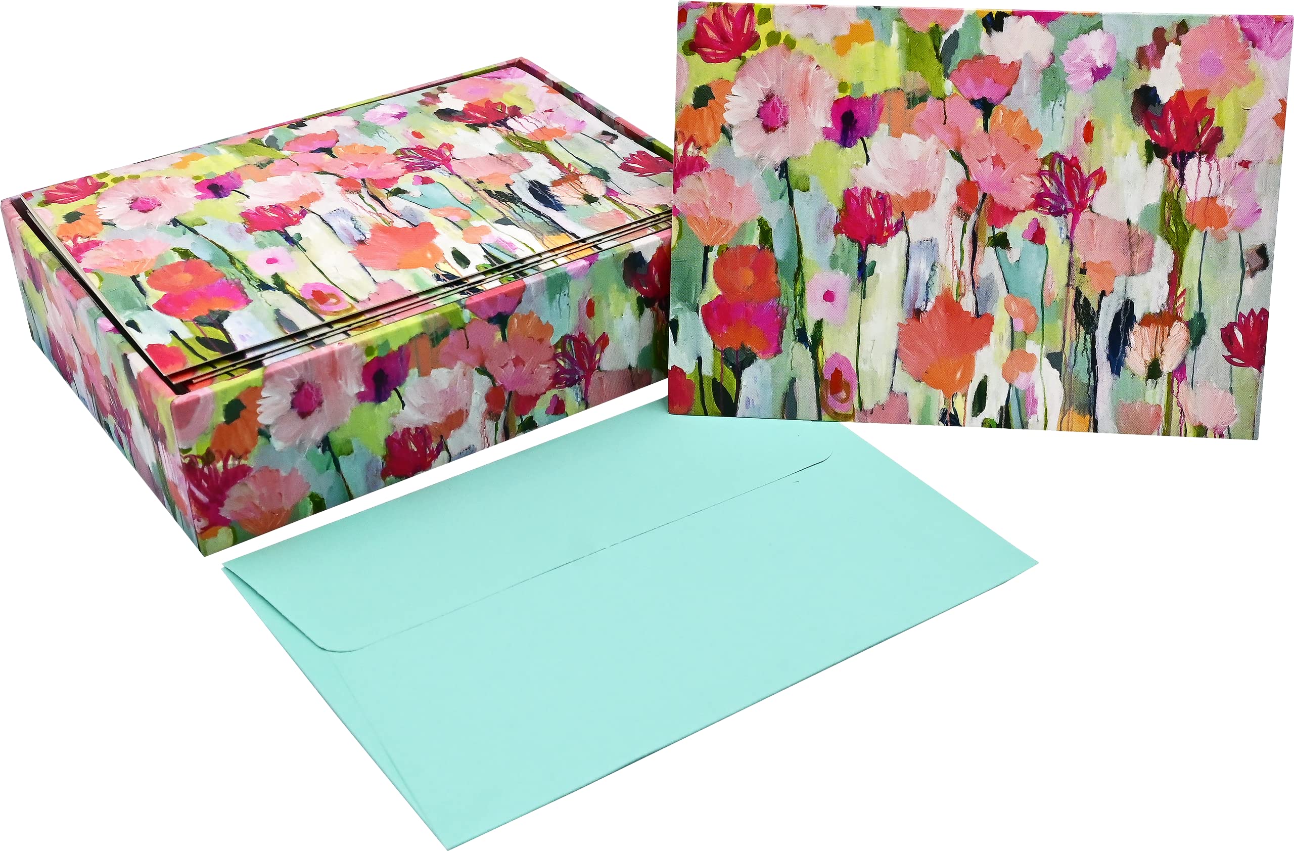 Spring Meadow Note Cards (14 Cards, 15 self-Sealing envelopes), Multicolor, 5 inches x 3.5 inches - Image 3