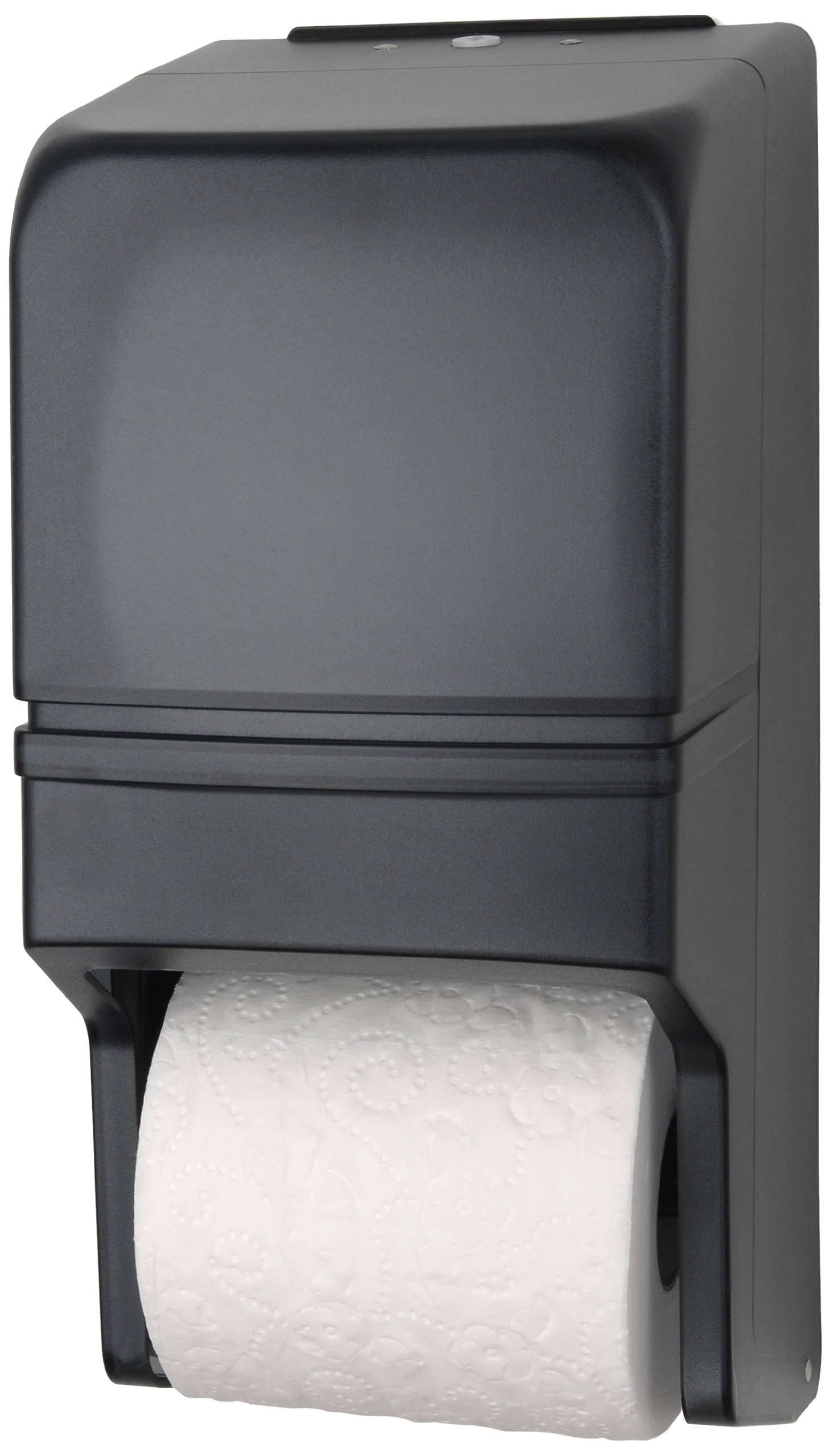 Palmer Fixture RD0025-01 Two-Roll Standard Tissue Dispenser, Dark Translucent