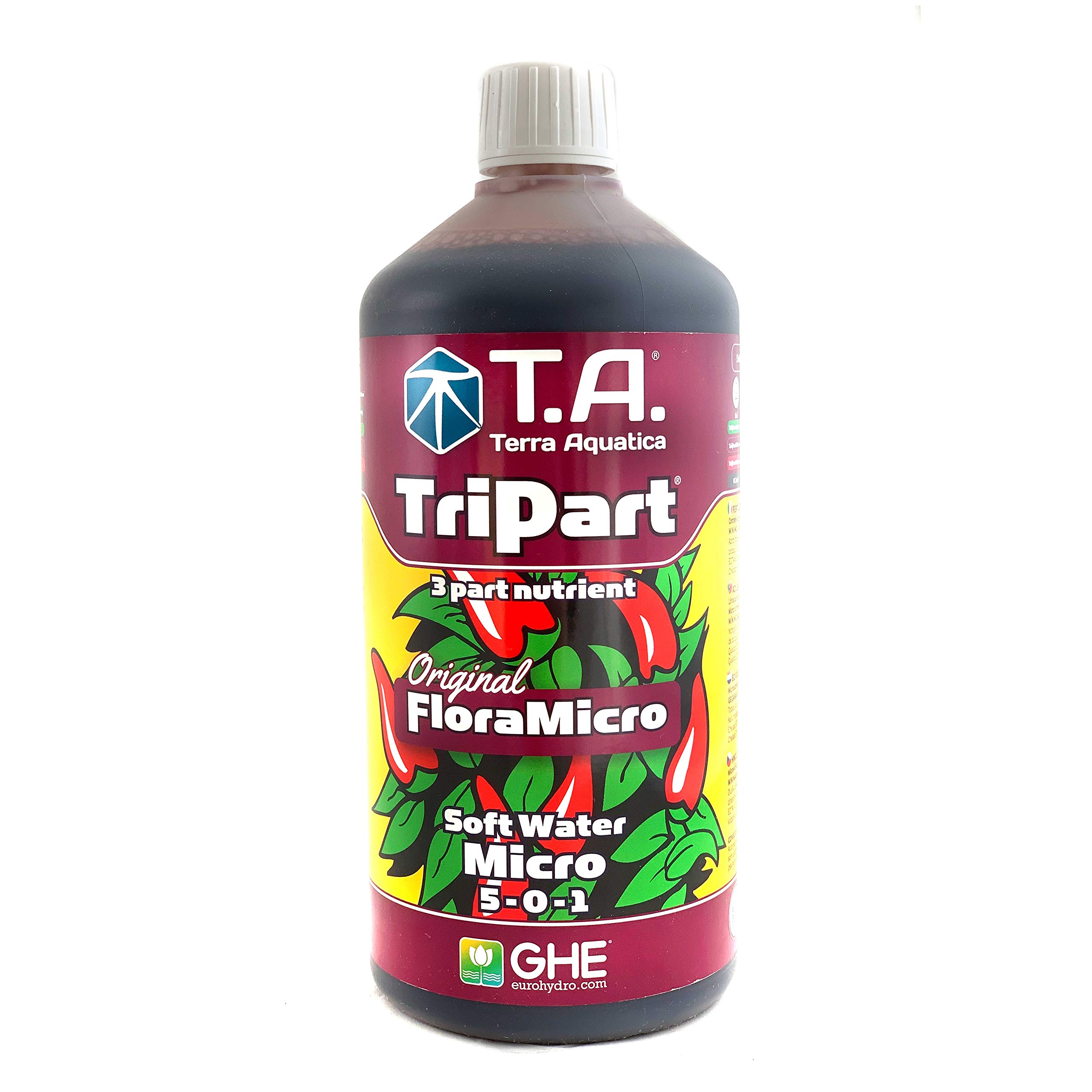 GHE General Europe Hydroponics Terra Aquatica T.A. Unité de 1 litre au choix (Soft Water Set)