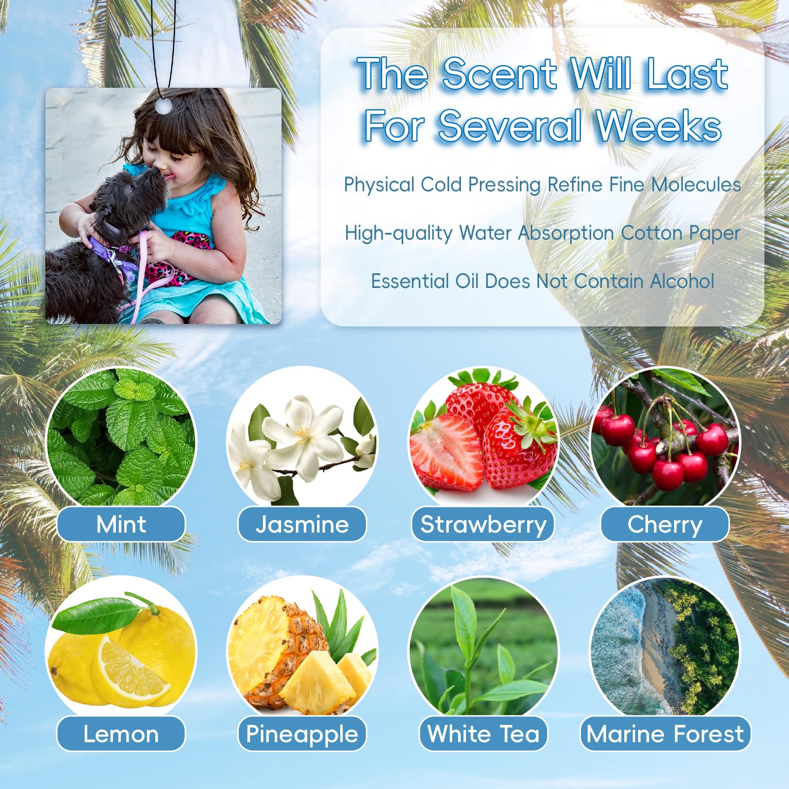 Custom Air Fresheners for Cars with Pictures - Personalized Double Sided Car Accessories for Men and Women Unique — view 5