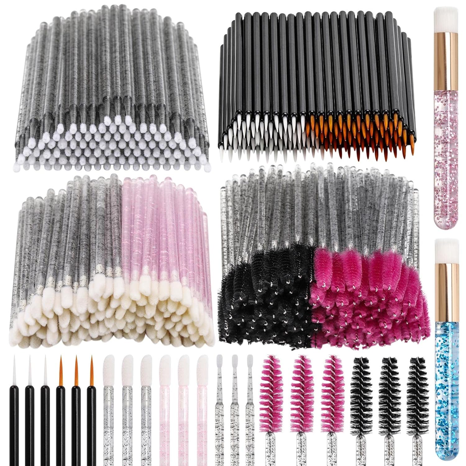 LoveBB 402 Pcs Disposable Makeup Applicators Kit 100 Pcs
