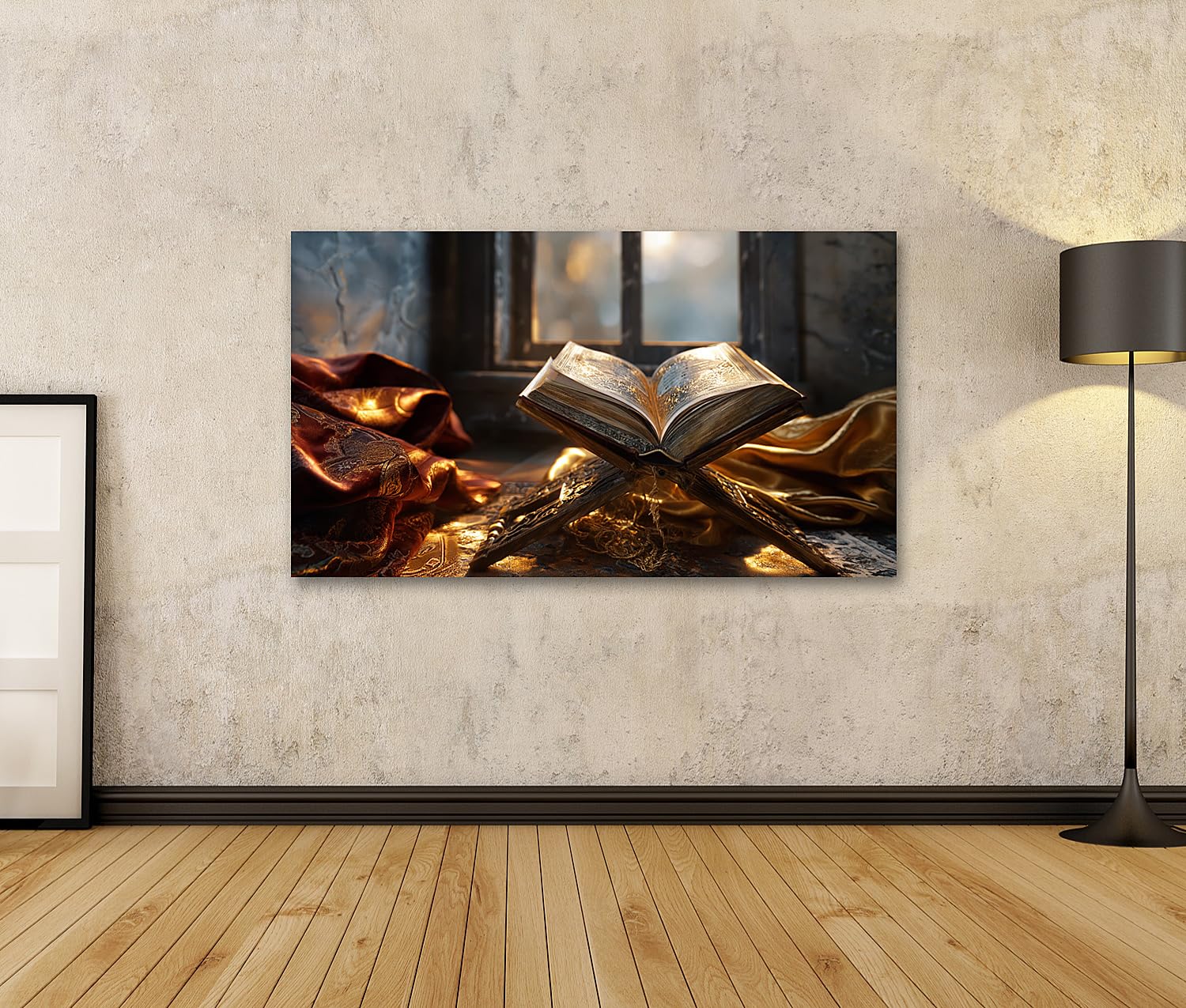 islandburner Tableau sur toile - Art sublime du Coran sur support en bois - Pour les moments spirituels - Edition T2