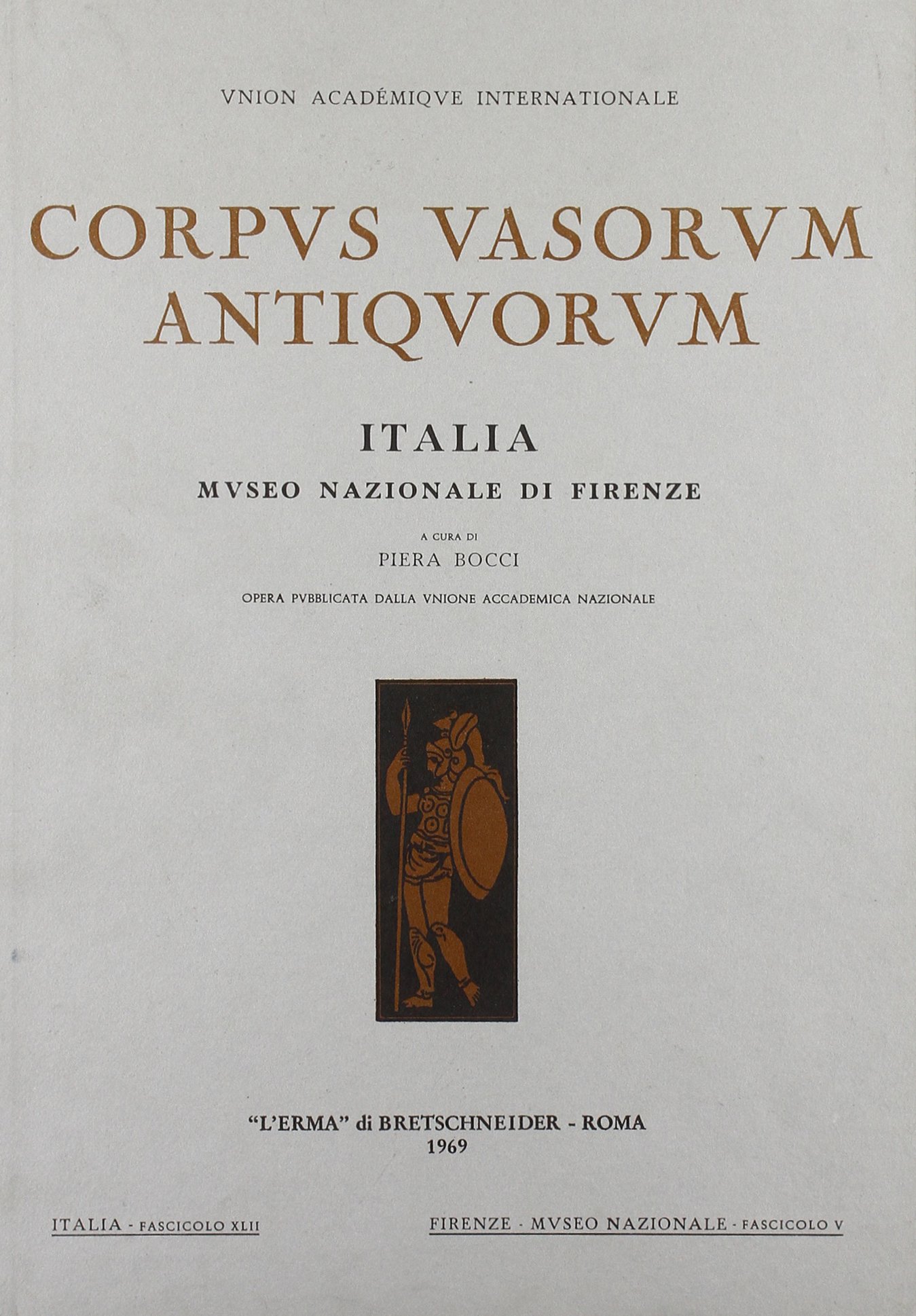 Corpus vasorum antiquorum Vol 42 Florence un ouvrage d'art prestigieux
