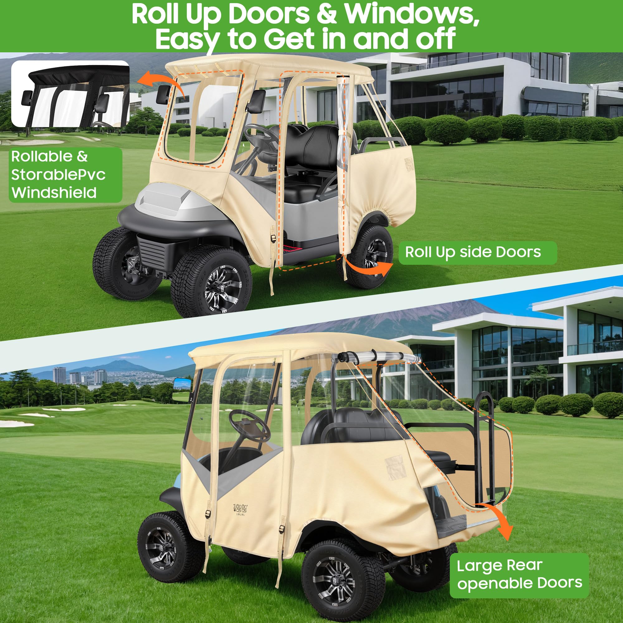 10L0L Housse de Voiture de Golf pour Voiture de Golf