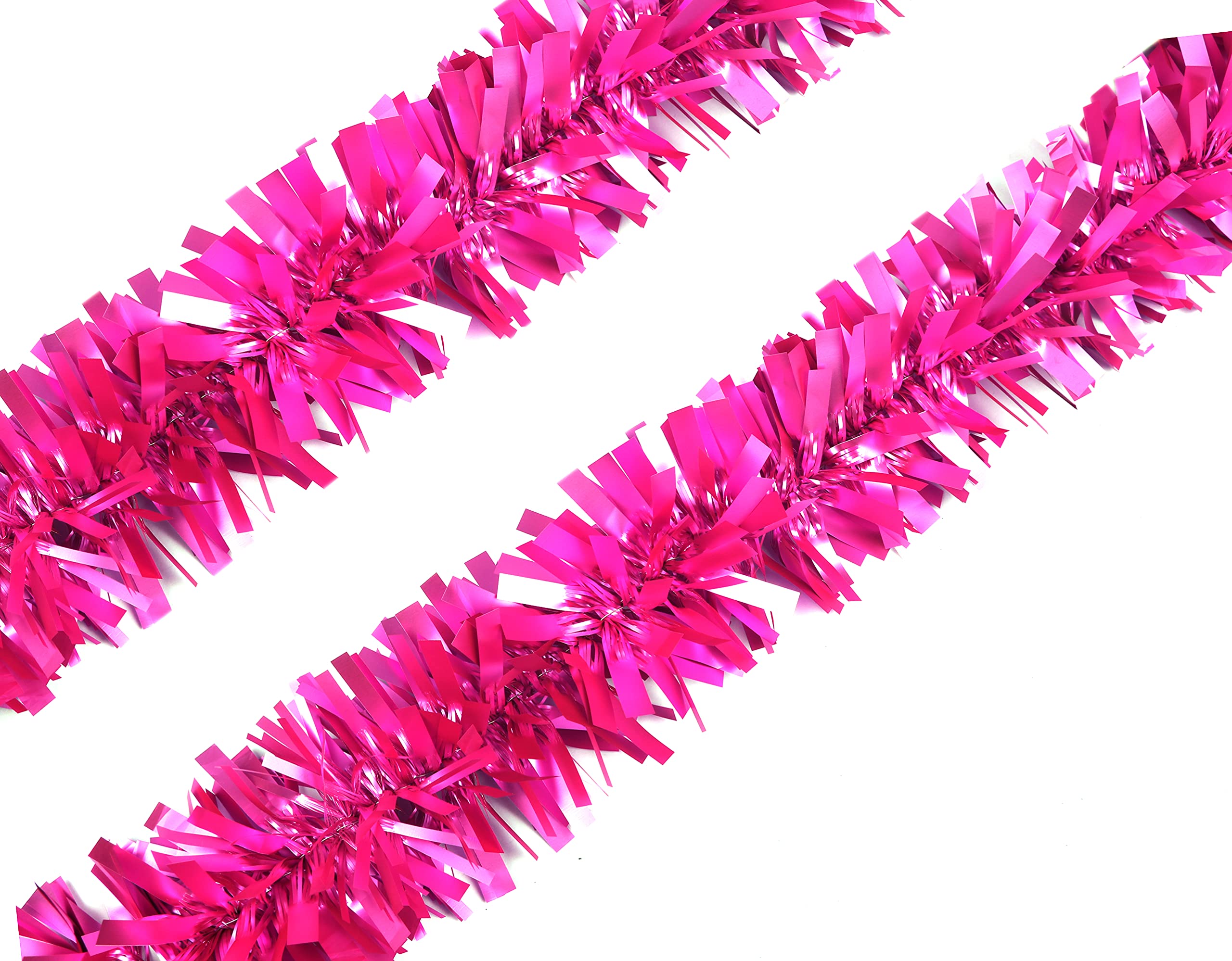 Guirlande torsadée en vinyle YYCRAFT rose pour décoration sapin de Noël
