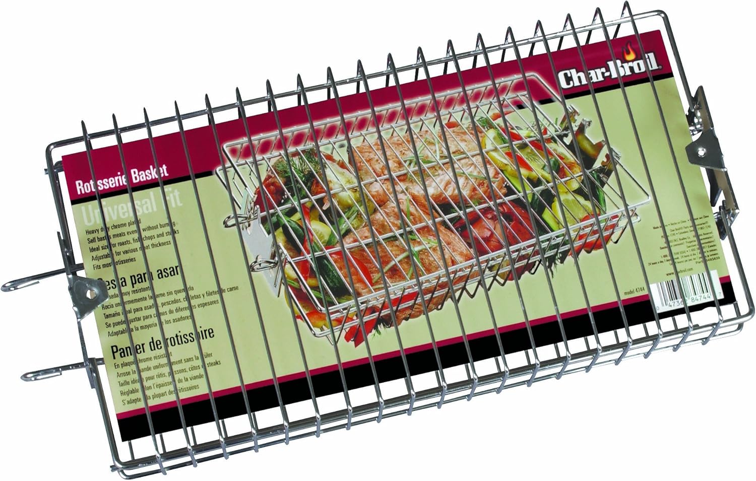 CharBroil Flat Rotisserie Basket Grill Baskets Patio
