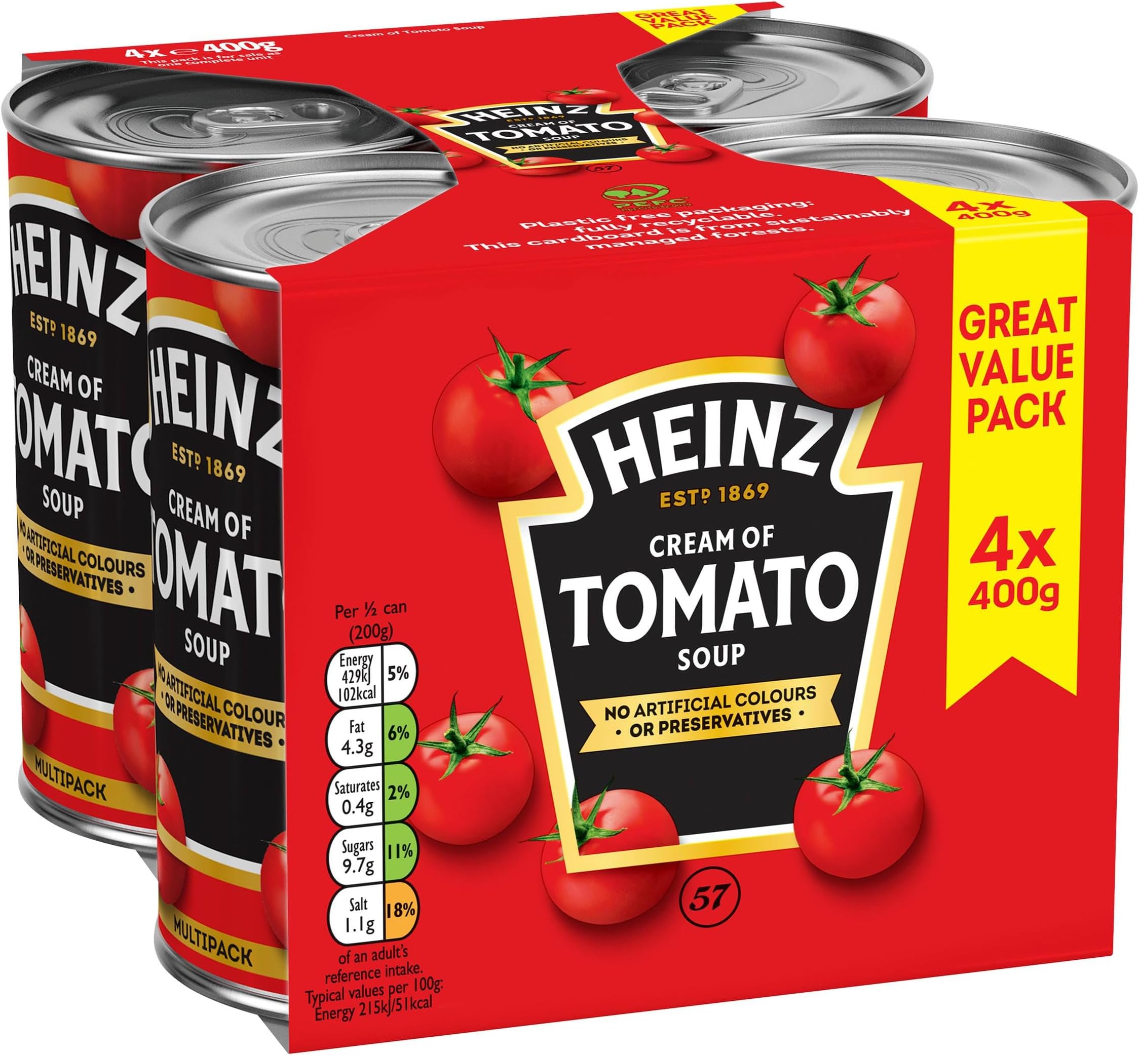 Heinz Soup Tomato 4Pk