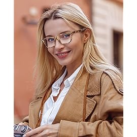JOLISU Reading Glasses For Women - 5 Pack Stylish Readers For Womens Men Spring Hinge Eyeglasses -Blue Light Blocking Protection Frame (2.50)