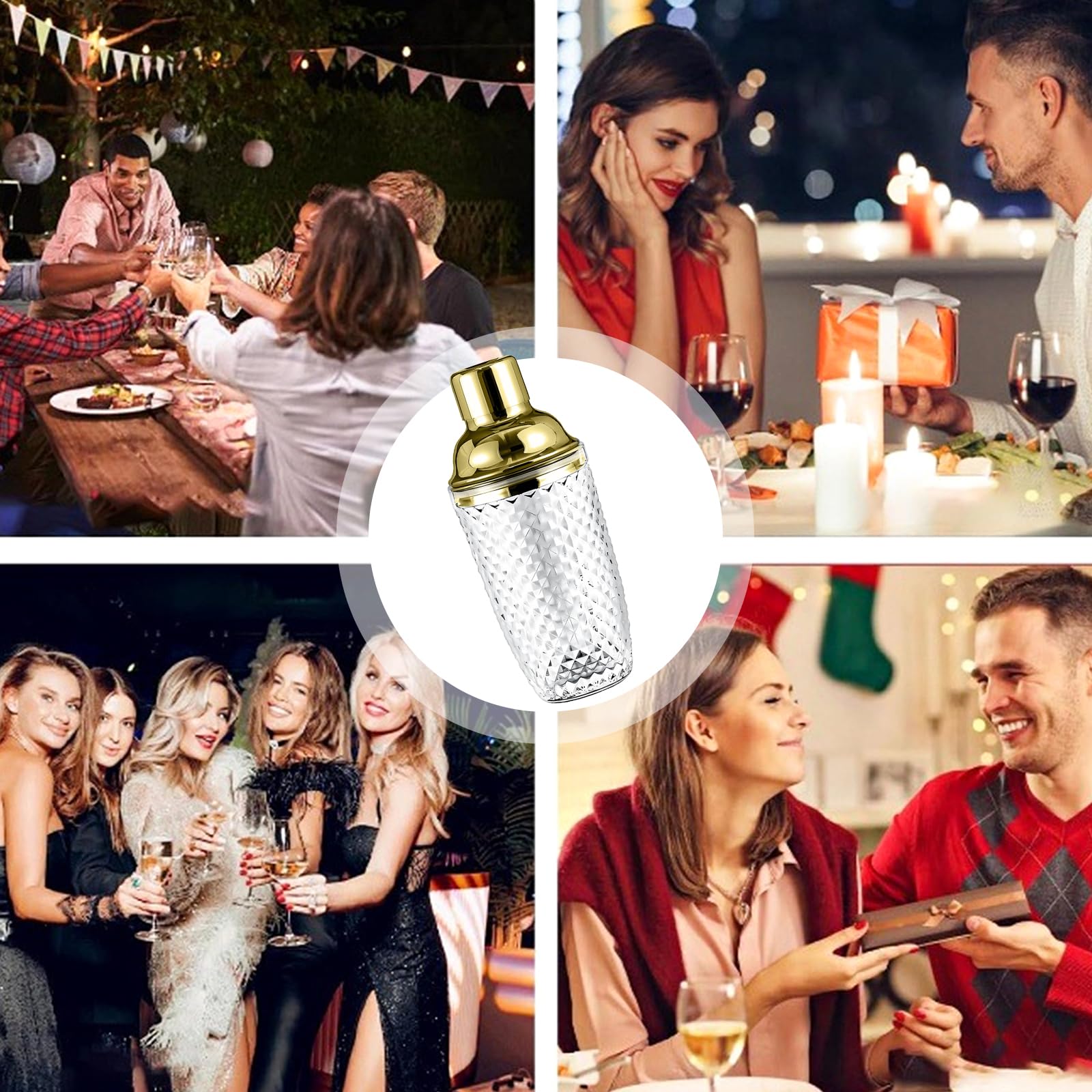 Bonheur Cocktails Coupe Glas 320 ml – Set van 6 – Ideaal voor Cocktails – APS Glass & Bar Supply