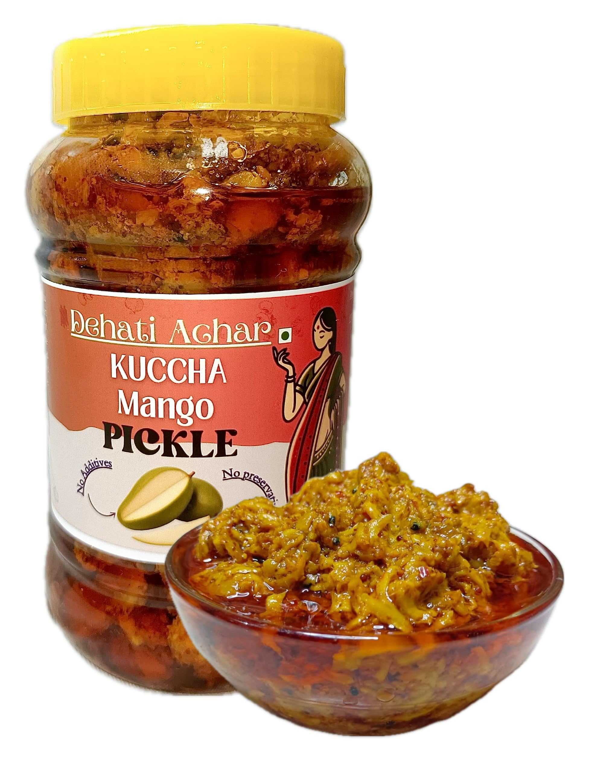 DEHATI ACHAR| Homemade Kuccha Mango Pickle (Aam ka Achar) – 400g | Sun-Dried | Traditional Recipe | No Preservatives | Authentic Indian Taste-picture-17