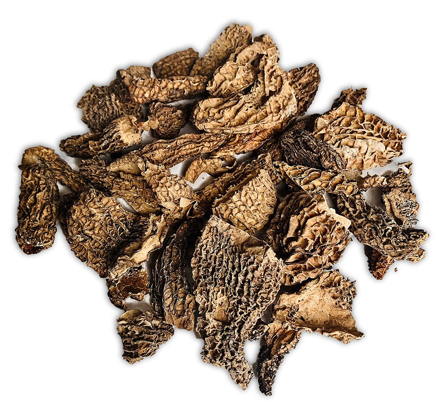 Dr. Ana Collection - getrocknete Spitzmorcheln Bruch - gebrochene Köpfe ohne Füße (100g) | Premium-Qualität | handverlesen | aus europäischer Wildsammlung | ohne Zusatzstoffe -100% naturbelassen