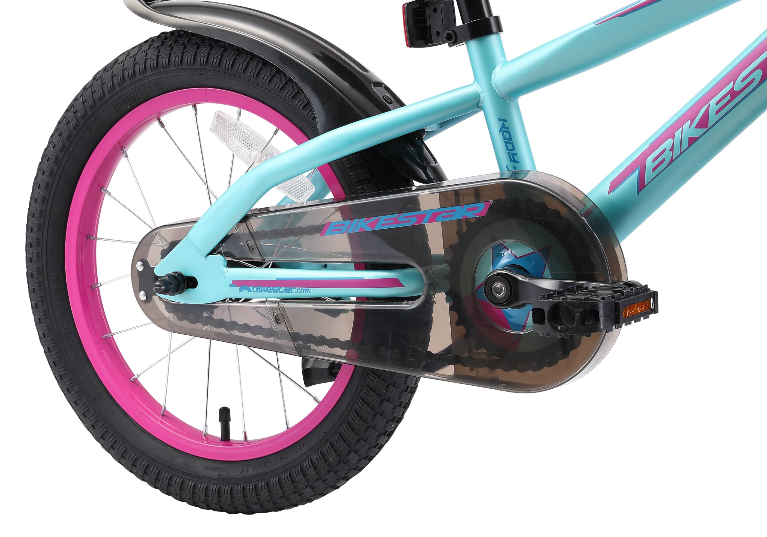 BIKESTAR Bicicletta Bambini 4-5 Anni da 18 Pollici | Bici per Bambino et Bambina Mountainbike con Freno a retropedale et Freno a Mano |