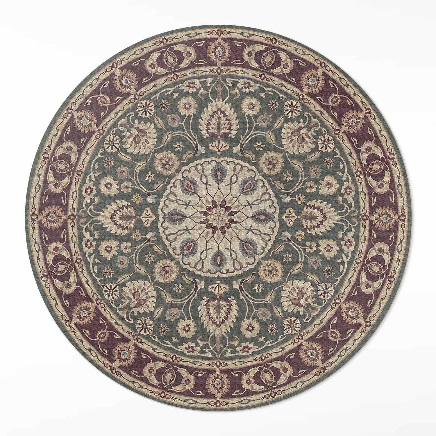 Tapis de sol vinyle rond maison déco pour embellir le salon et la chambre à coucher