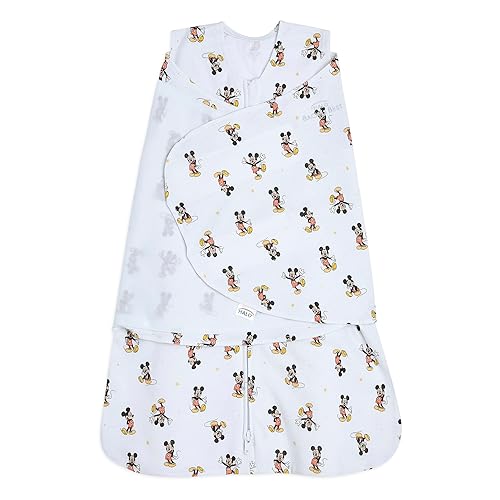 HALO Disney Baby Saco de dormir 100% algodón, manta ajustable de 3 vías, TOG 1.5, Mickey Fun, S, 3-6 meses