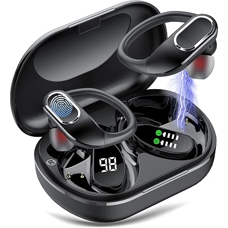 Cuffie Bluetooth Sport, Auricolari Bluetooth 5.1 Senza Fili con HD  Microfono, 60 Ore di Riproduzione con Display LED, IPX7 Impermeabili,  Controllo Touch, Cuffiette Wireless per Lavoro e Sport : Amazon.it:  Elettronica