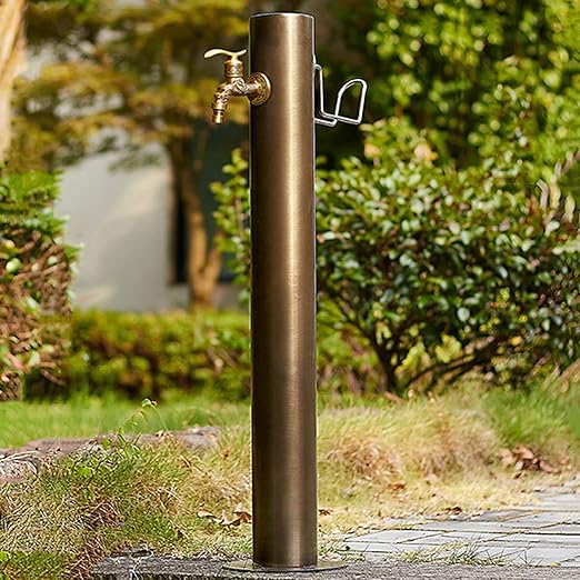 Freestanding Column Faucet Garden Water Tap, Outdoor Anti
