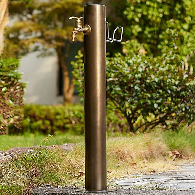 Freestanding Column Faucet Garden Water Tap, Outdoor Anti