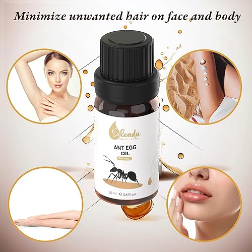 Miniatura 3 de Aceite de depilación natural de huevo de hormiga, perfecto después de la depilación para mujeres y hombres, huevo de hormigas para reducir el
