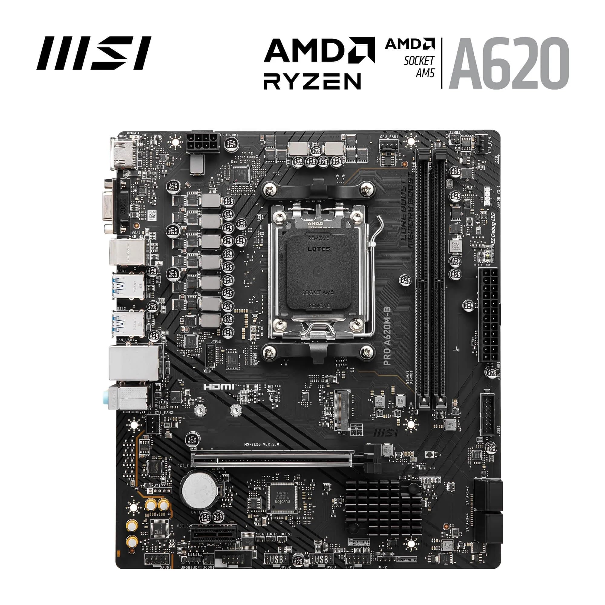 Amazon | MSI PRO A620M-B。 | MSI | マザーボード 通販
