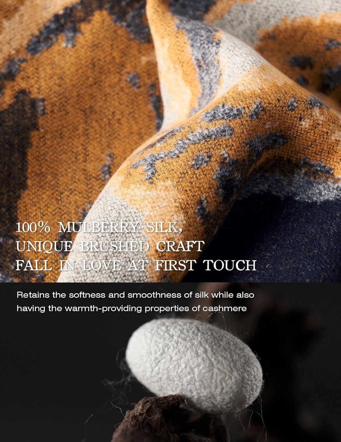 ZHE JIN Luxurious Scarf for Women, Warm Soft Scarves Winter Gift for Her - Image 3