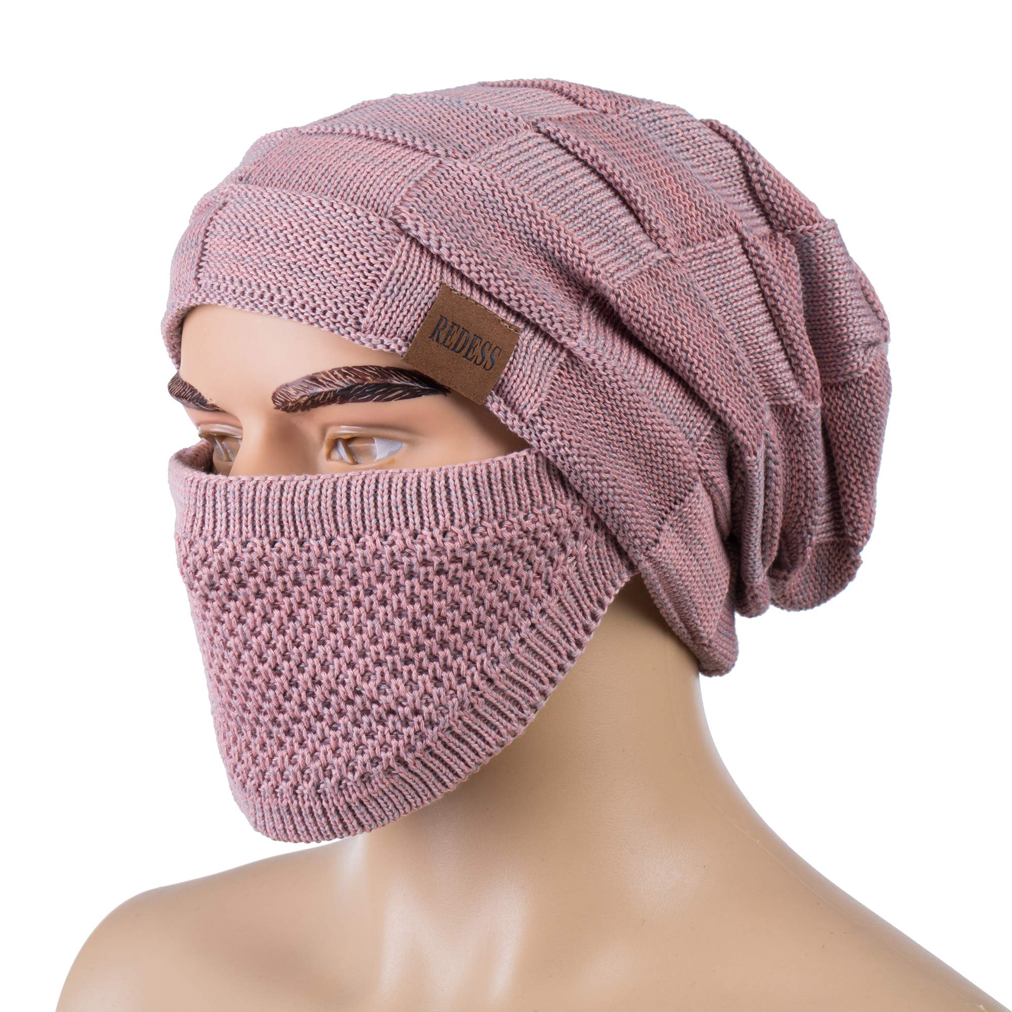REDESS Cappello a Berretto per Uomini e Donne Cappelli Caldi Invernali in Maglia Slouchy Cappello a Cranio Spesso