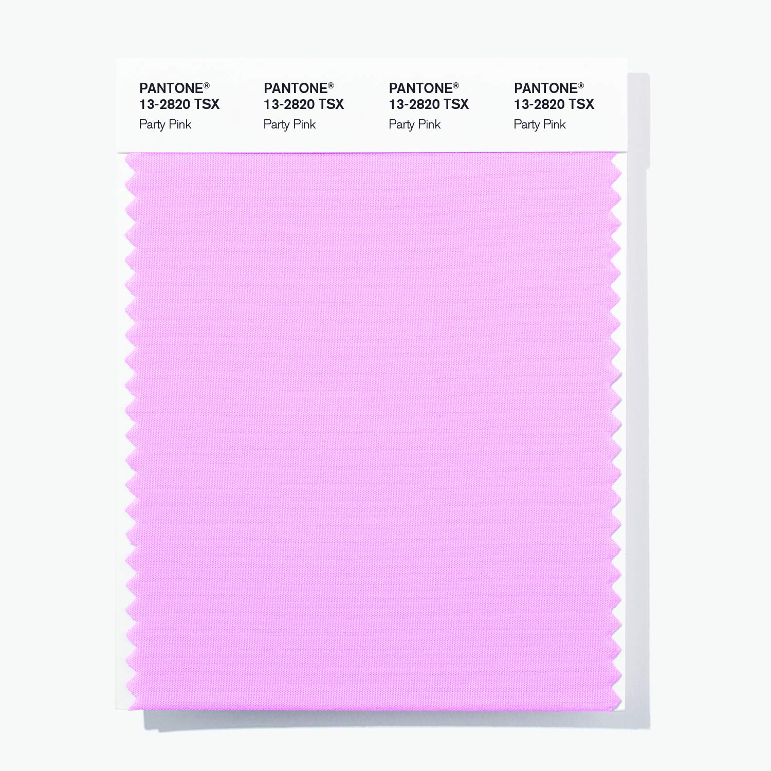 Polyester Standards Swatch Card - Party Pink (13-2820 TSX