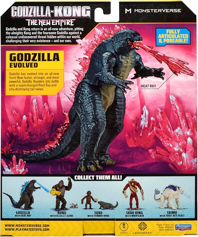 Figura Articulada Godzilla Evolved 15 cm MonsterVerse Godzilla x Kong MN3032 miniatura 5