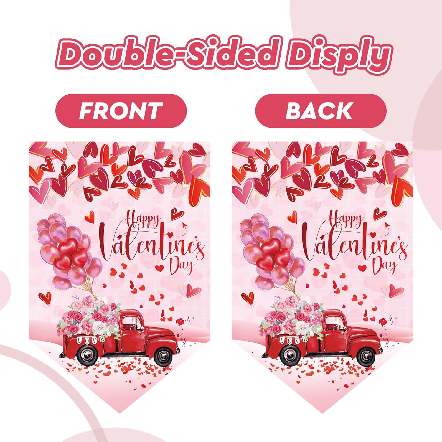 VitalCozy 20 Pieces Seasonal Garden Flags Set Holiday Outside Double Sided Yard Flags for Valentine Mardi Gras New Year All Festive Outdoor Lawn Decor - Image 4