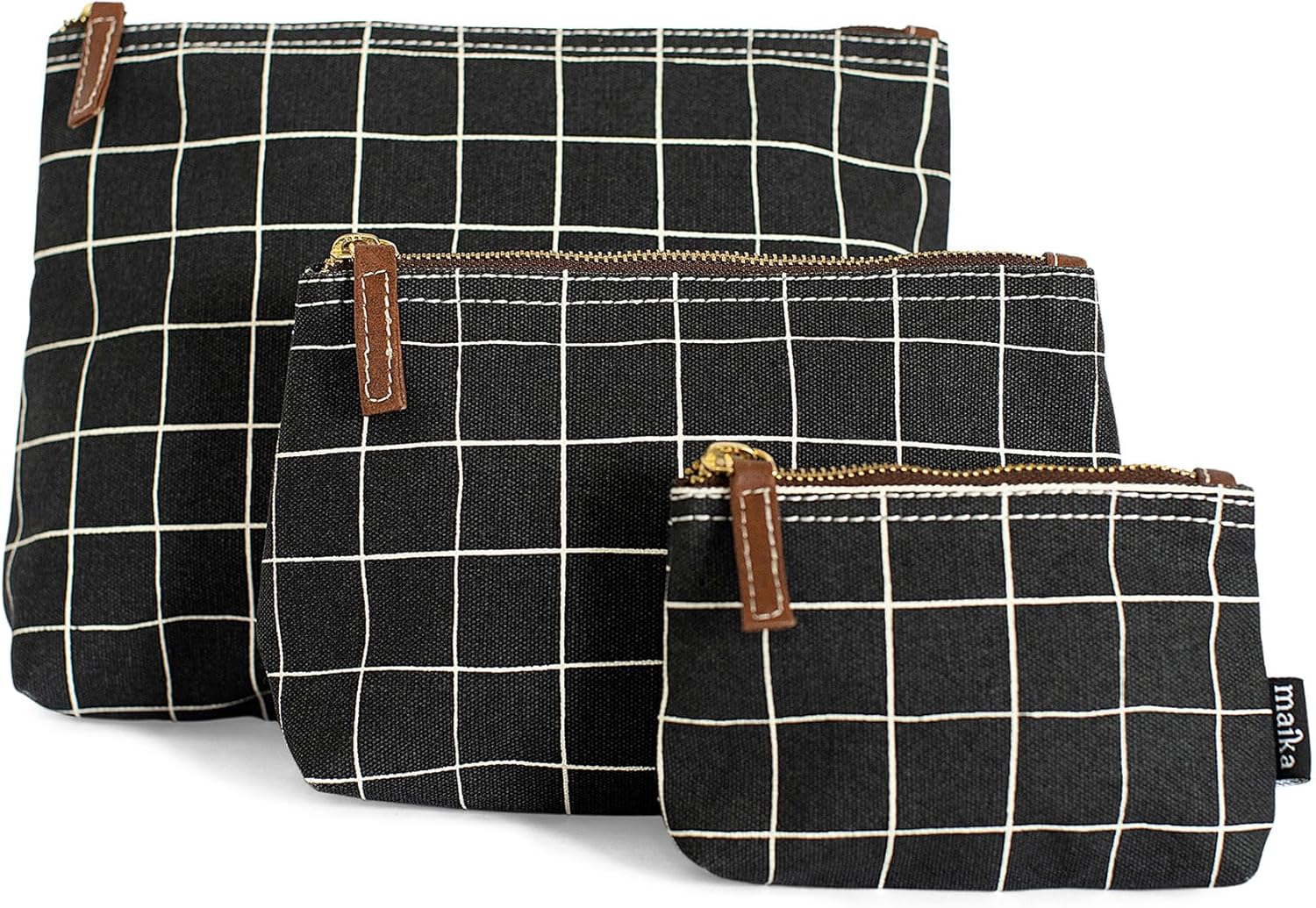 MAIKA Recycled Canvas Medium Travel Pouch, Belvedere - Image 2