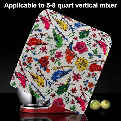 Miniatura 6 de Kitchen Aid - Funda para batidora compatible con 6-8 cuartos de galón de cocinamezclador de pie Hamiltonmodelo de cabezal inclinable y elevador de