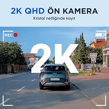 Kawa Mini ORB 2K QHD 360° Döndürülebilir Wi-Fi Gece Görüşlü Araç Kamerası