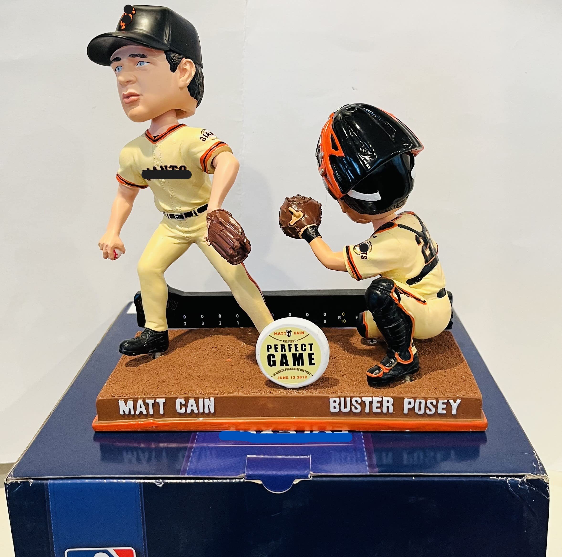 Buster Posey Matt Cain 2012 Perfect Game San Francisco Bobblehead