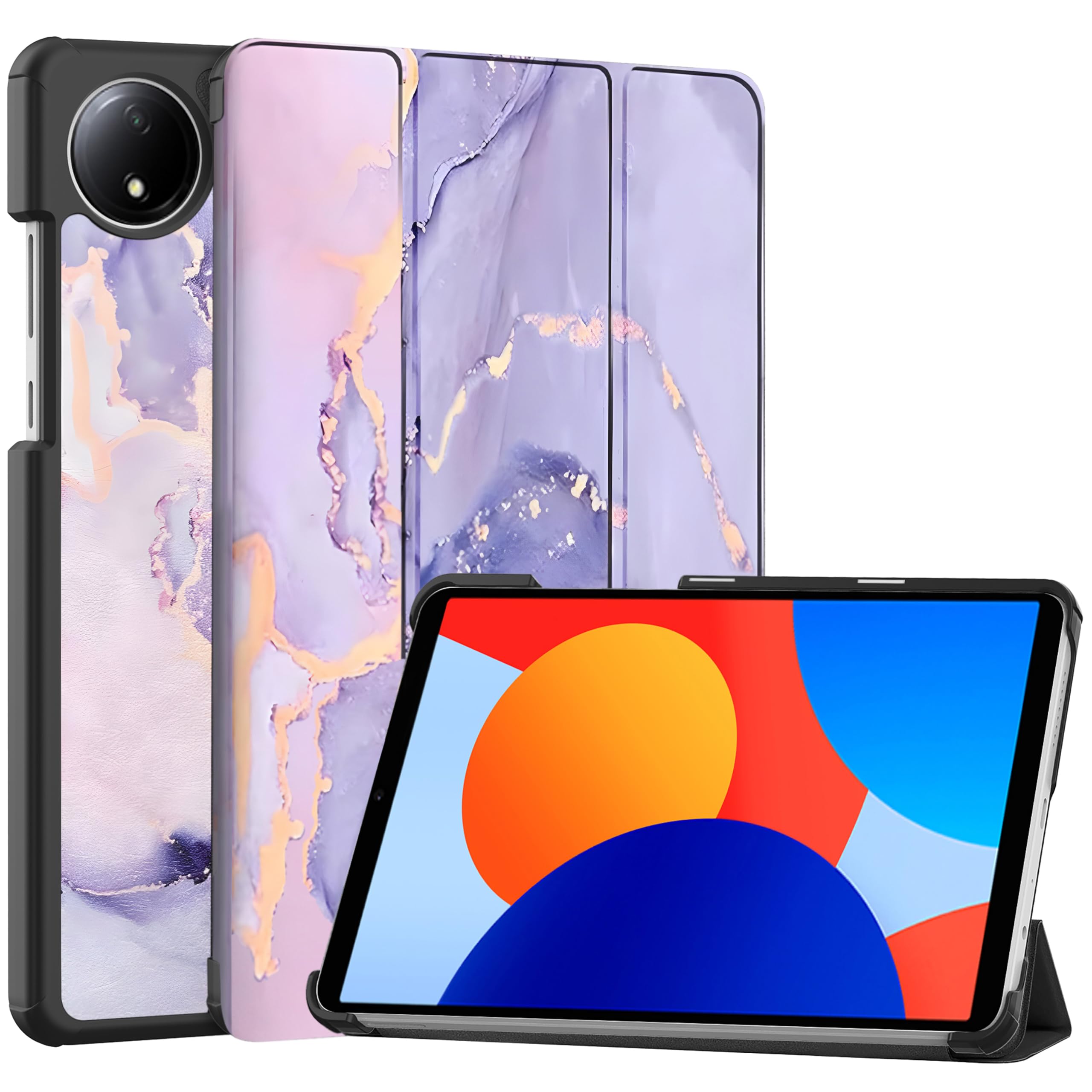 ProElite Case Cover for Redmi Pad SE 8.7 inch Cover, Slim Trifold Flip case Cover for Redmi Pad SE 8.7 inch Tablet [Auto Sleep Wake Feature], Marble Purple (B0D9291R8L) Amazon Price History, Amazon Price Tracker
